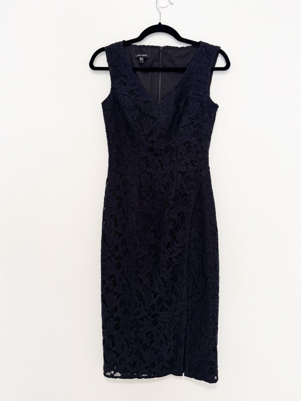 Judith and Charles Black Lace Sheath Dress size 2